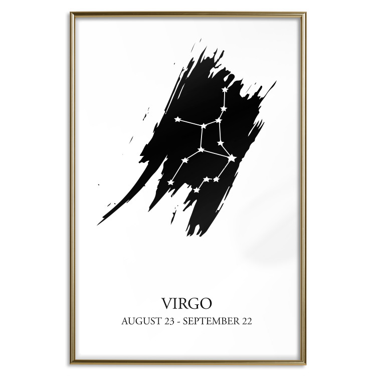 Poster Zodiac signs: Virgo - star constellation and texts on a uniform background 114860 additionalImage 20