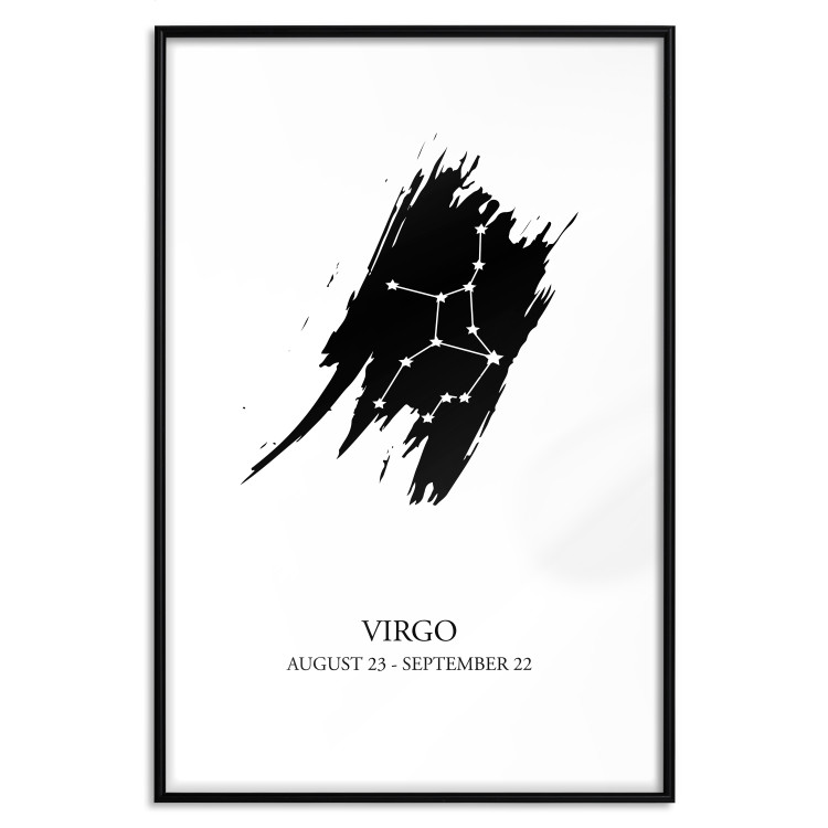 Poster Zodiac signs: Virgo - star constellation and texts on a uniform background 114860 additionalImage 15