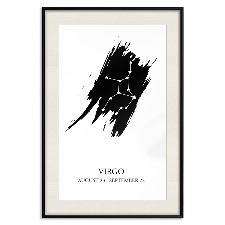 Poster Zodiac signs: Virgo - star constellation and texts on a uniform background 114860 additionalImage 18