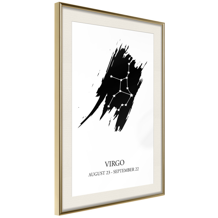 Poster Zodiac signs: Virgo - star constellation and texts on a uniform background 114860 additionalImage 2