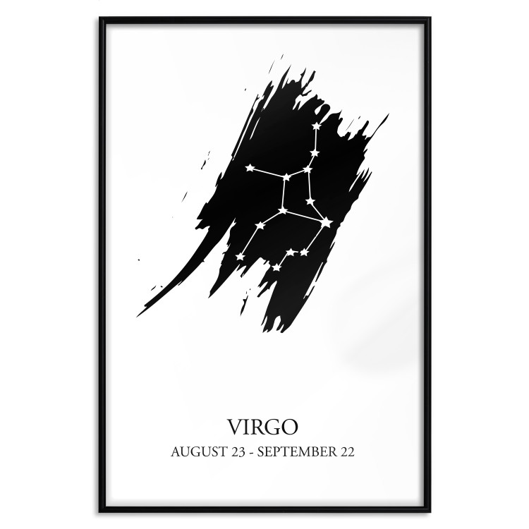 Poster Zodiac signs: Virgo - star constellation and texts on a uniform background 114860 additionalImage 18