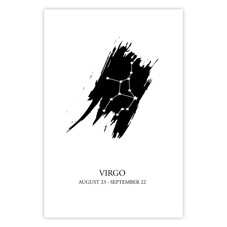 Poster Zodiac signs: Virgo - star constellation and texts on a uniform background 114860 additionalImage 19
