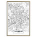 Wall Poster Map of Frankfurt - black and white map of a German city with label 116360 additionalThumb 20