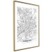 Wall Poster Map of Frankfurt - black and white map of a German city with label 116360 additionalThumb 8
