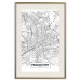 Wall Poster Map of Frankfurt - black and white map of a German city with label 116360 additionalThumb 19