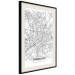 Wall Poster Map of Frankfurt - black and white map of a German city with label 116360 additionalThumb 3