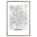 Wall Poster Map of Frankfurt - black and white map of a German city with label 116360 additionalThumb 16
