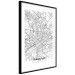 Wall Poster Map of Frankfurt - black and white map of a German city with label 116360 additionalThumb 13