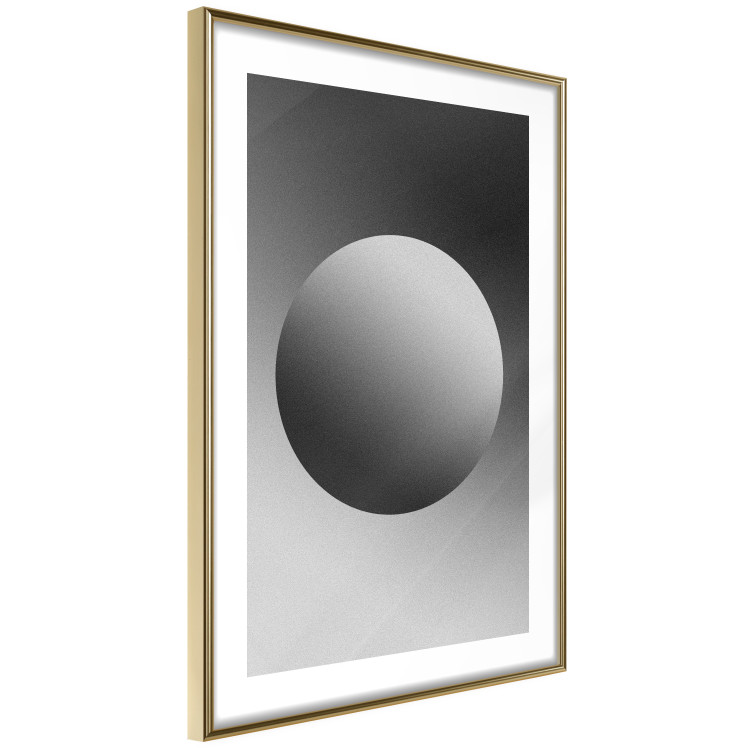 Poster Sphere and Gradient - simple geometric abstraction in shades of gray 116560 additionalImage 6