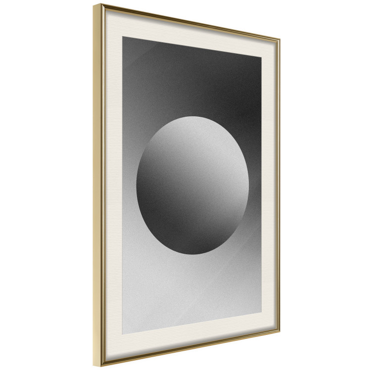 Poster Sphere and Gradient - simple geometric abstraction in shades of gray 116560 additionalImage 2