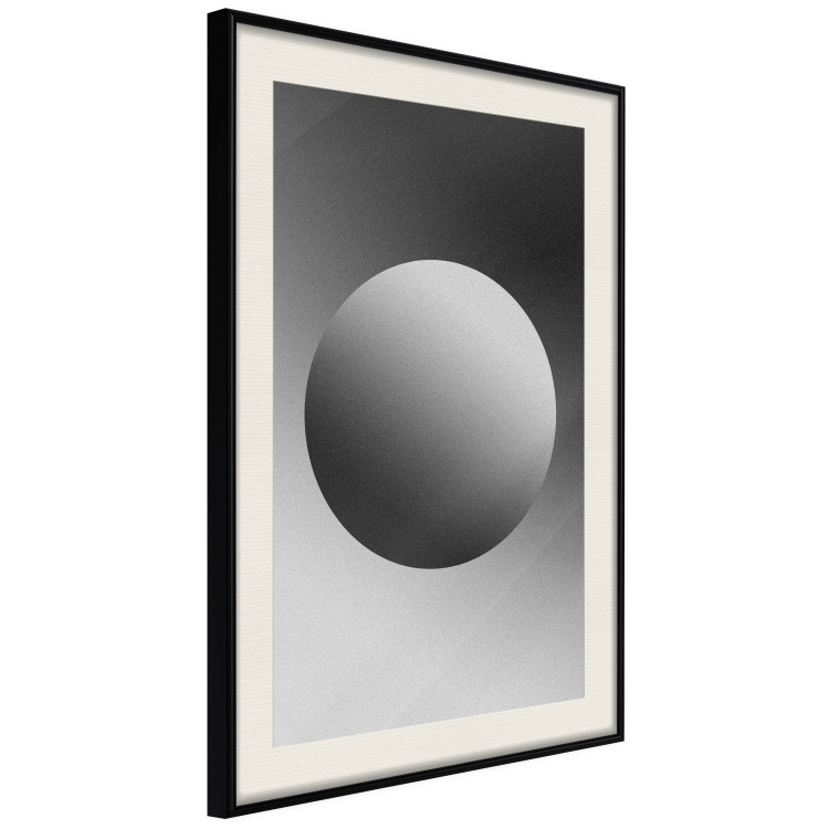 Poster Sphere and Gradient - simple geometric abstraction in shades of gray 116560 additionalImage 3