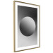 Poster Sphere and Gradient - simple geometric abstraction in shades of gray 116560 additionalThumb 8