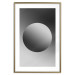 Poster Sphere and Gradient - simple geometric abstraction in shades of gray 116560 additionalThumb 16