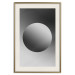 Poster Sphere and Gradient - simple geometric abstraction in shades of gray 116560 additionalThumb 19
