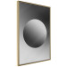 Poster Sphere and Gradient - simple geometric abstraction in shades of gray 116560 additionalThumb 12