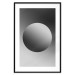 Poster Sphere and Gradient - simple geometric abstraction in shades of gray 116560 additionalThumb 15