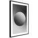 Poster Sphere and Gradient - simple geometric abstraction in shades of gray 116560 additionalThumb 13