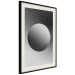 Poster Sphere and Gradient - simple geometric abstraction in shades of gray 116560 additionalThumb 3