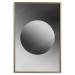 Poster Sphere and Gradient - simple geometric abstraction in shades of gray 116560 additionalThumb 20
