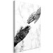 Canvas Art Print Nature's Art in Hands (1-part) - Black and White Abstraction 117260 additionalThumb 2