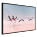 Wall Poster Flamingo Race - summer landscape of pastel water with pink birds 117460 additionalThumb 10