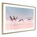 Wall Poster Flamingo Race - summer landscape of pastel water with pink birds 117460 additionalThumb 8