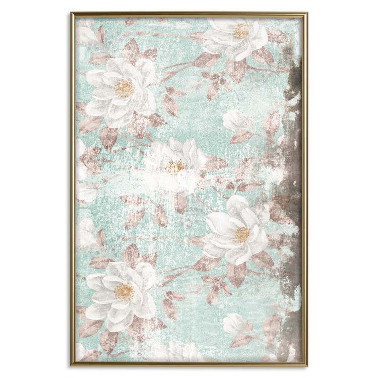 Wall Poster Roman Flowers - vintage composition with a botanical motif on a light background 118260 additionalImage 19