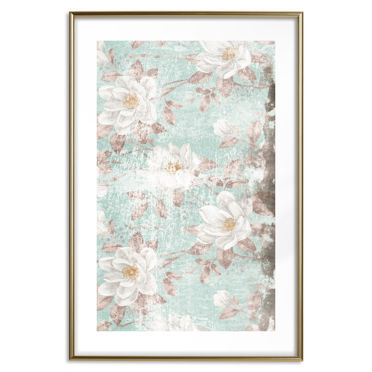 Wall Poster Roman Flowers - vintage composition with a botanical motif on a light background 118260 additionalImage 20