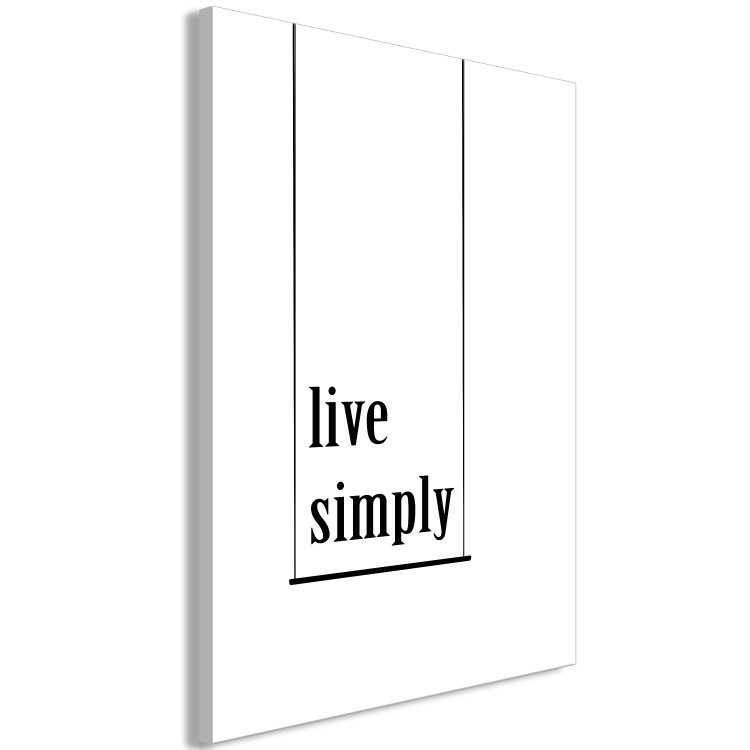 Canvas Print A way to keep it simple - a motivational inscription in English 119160 additionalImage 2