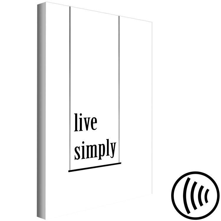 Canvas Print A way to keep it simple - a motivational inscription in English 119160 additionalImage 6