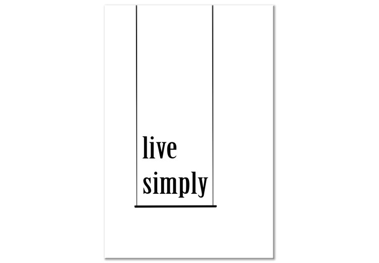Canvas Print A way to keep it simple - a motivational inscription in English 119160