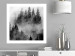Wall Poster Black Forest - black and white landscape of forest trees amidst dense fog 120460 additionalThumb 2