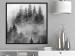Wall Poster Black Forest - black and white landscape of forest trees amidst dense fog 120460 additionalThumb 3