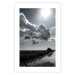 Wall Poster Hot Clouds - black and white landscape of nature against a backdrop of clouds and water 122360 additionalThumb 19