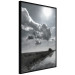 Wall Poster Hot Clouds - black and white landscape of nature against a backdrop of clouds and water 122360 additionalThumb 12