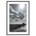 Wall Poster Hot Clouds - black and white landscape of nature against a backdrop of clouds and water 122360 additionalThumb 17