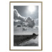 Wall Poster Hot Clouds - black and white landscape of nature against a backdrop of clouds and water 122360 additionalThumb 16