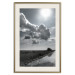Wall Poster Hot Clouds - black and white landscape of nature against a backdrop of clouds and water 122360 additionalThumb 19