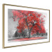 Poster Autumn in the Park (Red) - gray tree landscape with red leaves 122760 additionalThumb 8