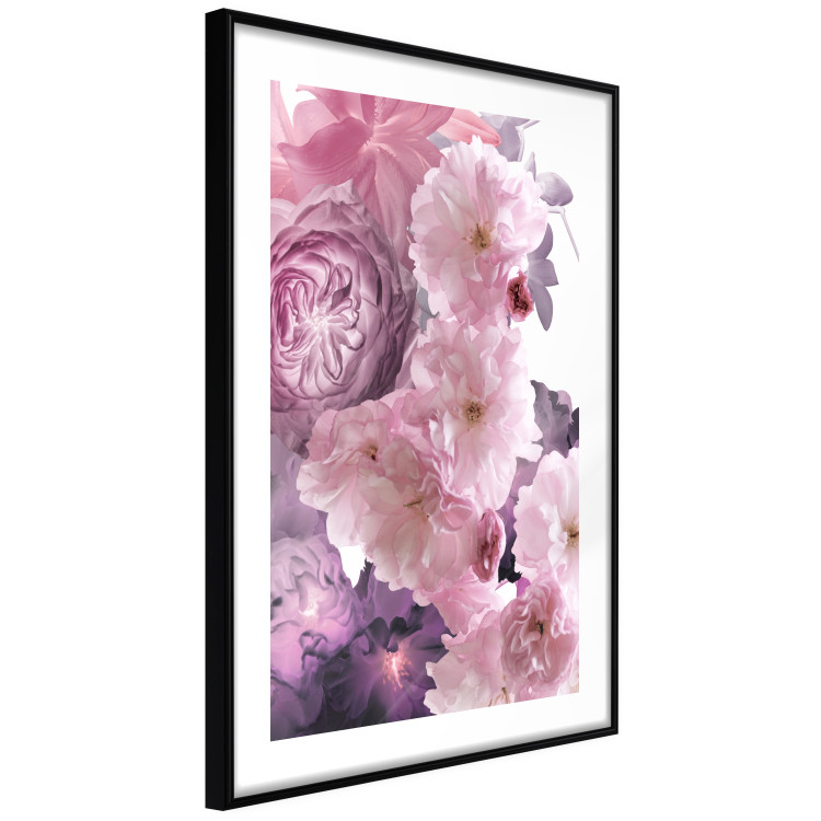 Poster Fan of Flowers - pink flowers and colorful plants on a white background 122860 additionalImage 13