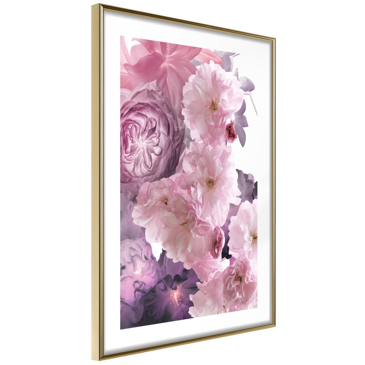 Poster Fan of Flowers - pink flowers and colorful plants on a white background 122860 additionalImage 8