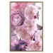 Poster Fan of Flowers - pink flowers and colorful plants on a white background 122860 additionalThumb 17