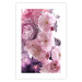 Poster Fan of Flowers - pink flowers and colorful plants on a white background 122860 additionalThumb 24