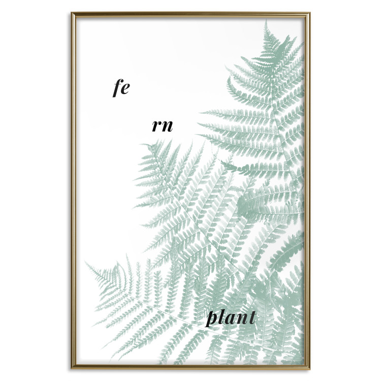 Wall Poster Fern Plant - green leaf with English text on a white background 122960 additionalImage 17