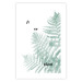 Wall Poster Fern Plant - green leaf with English text on a white background 122960 additionalThumb 15