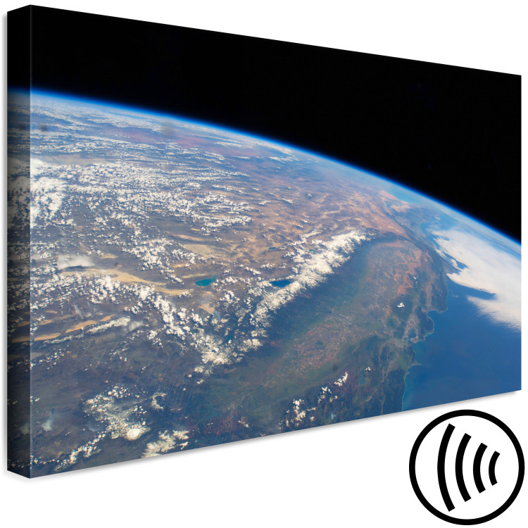 Canvas Print Continent and ocean satellite photo - a photo of the Earth from space 123160 additionalImage 6