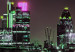 Canvas Print Night London panorama - view of Thames, lit skyscrapers and the bridge 123660 additionalThumb 5