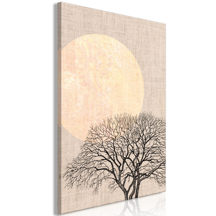 Canvas Art Print Morning Full Moon (1 Part) Vertical 123760 additionalImage 2