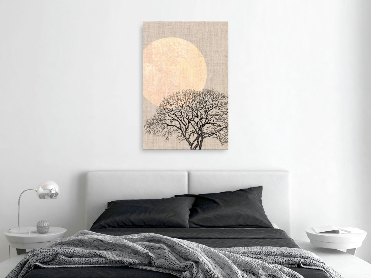 Canvas Art Print Morning Full Moon (1 Part) Vertical 123760 additionalImage 3