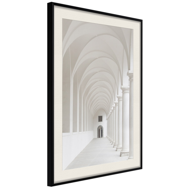 Poster Colonnade - building architecture with gray columns creating corridor 123860 additionalImage 4